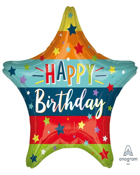 Anagram Foil Balloon Birthday Stars & Stripes 18