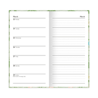 Diary Slim William Morris 2027 24pk