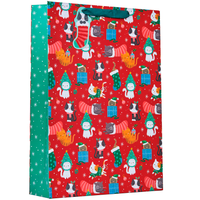Partisan 6 Pack Gift Bag Xmas Kittens Extra Large