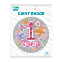 Big Badges Age 1 Female 6pk