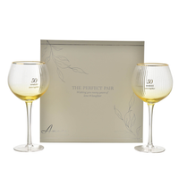 Amore Set of 2 Gin Glasses 50th Anniversary
