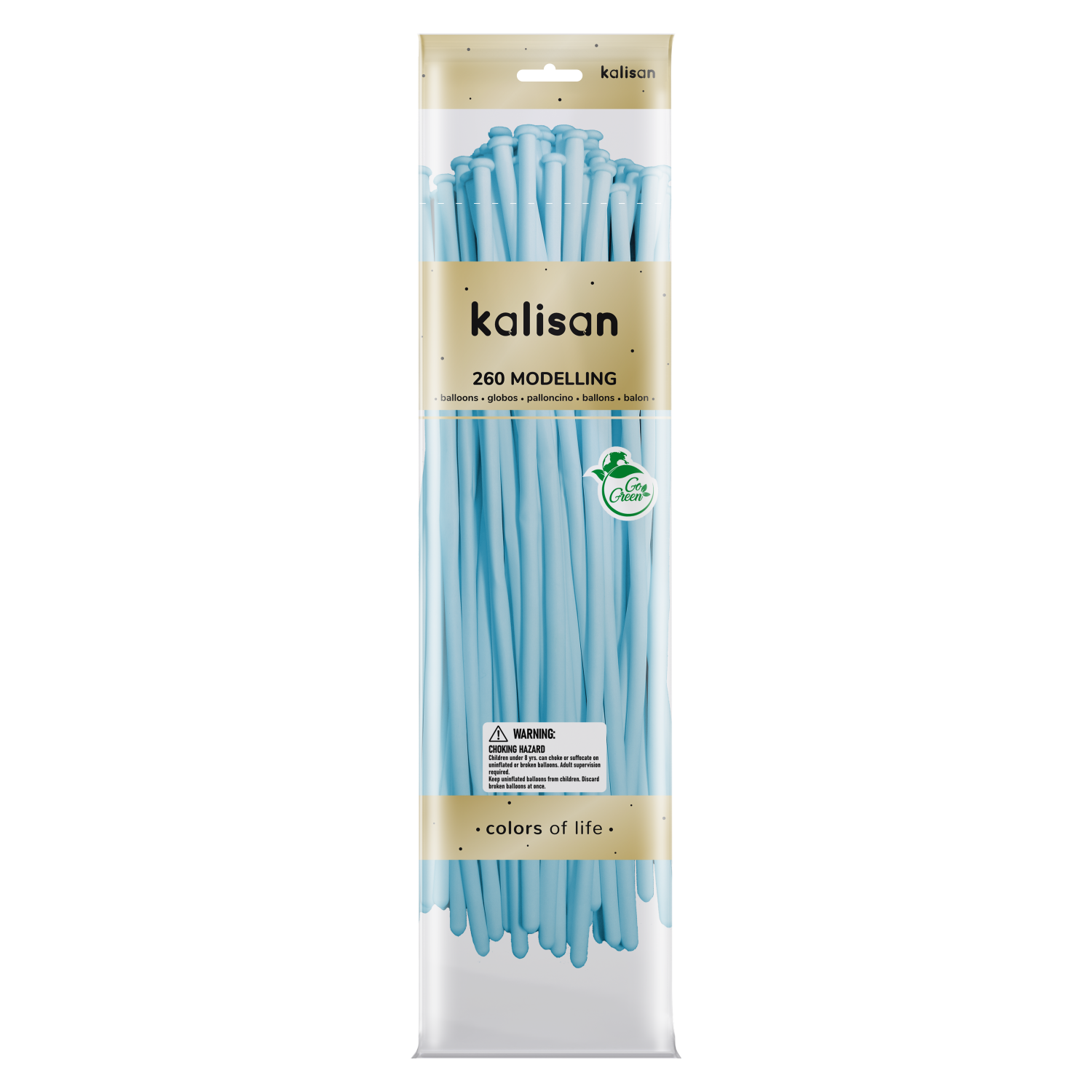 Kalisan 260 Nozzle Up Latex Macaron Blue 50pk
