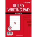 Ruled Writing Pad 100 Sheets A5 140x210mm BGC