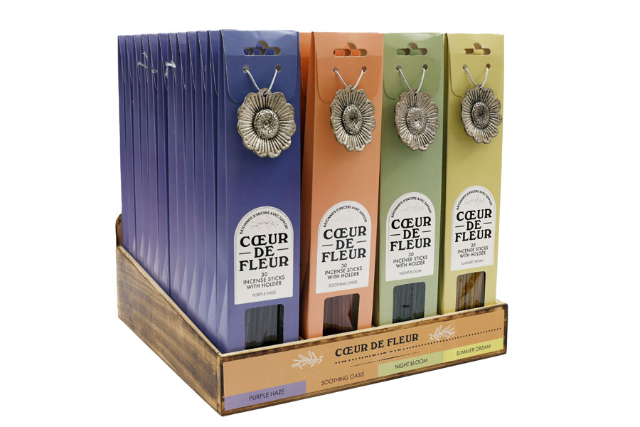 Incense Sticks W/Holder 30pk (Design May Vary)