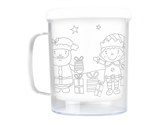 Gem Imports Colour Your Own Christmas Mug