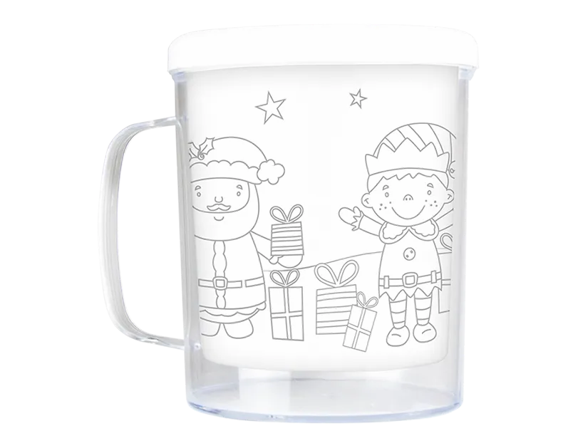Gem Imports Colour Your Own Christmas Mug