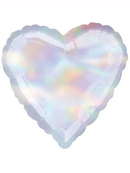 Anagram Foil Balloon Iridescent Heart 18"