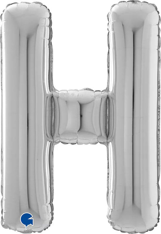 Grabo Foil Balloon Silver 26" Letter H