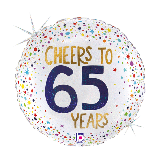 Grabo Foil Balloon Cheers To 65 Years 18"
