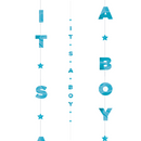 Blue It's A Boy Balloon Tail
