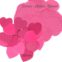 Fuchsia Tissue Confetti 55mm Round 100g