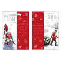 Poppyhill 12 Pack Cards C50 Christmas Son
