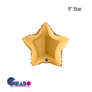 Grabo Foil Balloon Gold Star 9"