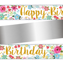 Simon Elvin Banner Happy Birthday Floral 9ft