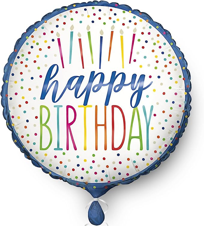 Unique Foil Balloon Silver Style Birthday 18"