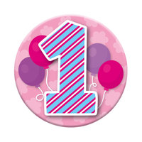 Small Badges Age 1 Female 6pk