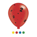 Age 2 Assorted 10" Latex Balloons 8pk