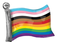 Anagram Foil Balloon LBGTQ Rainbow Flag 27
