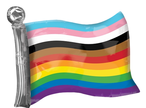 Anagram Foil Balloon LBGTQ Rainbow Flag 27