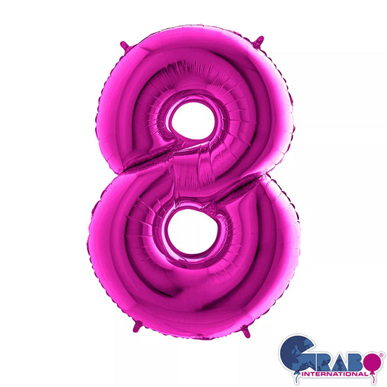 Grabo Foil Balloon Purple 40" Number 8