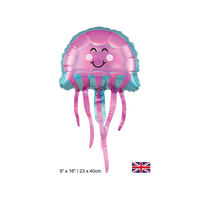 Oaktree Foil Balloon Iridescent Jellyfish 9"