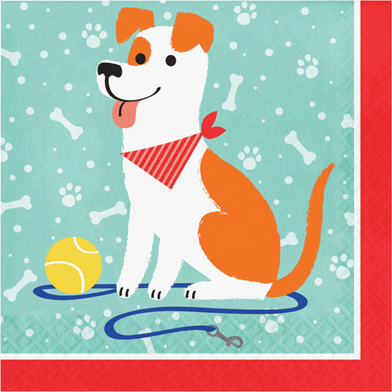 Dog Party 2-Ply Lunch Napkins 16pk