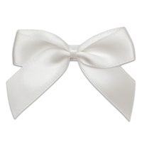 Italian Options 12 Pack Ribbon Bows White 5cm