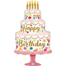 Grabo Birthday Pink Cake 33" Foil Balloon