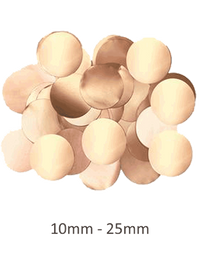 Oaktree Confetti Metallic Pearl Rose Gold 10mm 14g