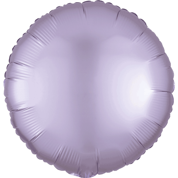 Anagram Satin Luxe Pastel Lilac 18" Round Foil