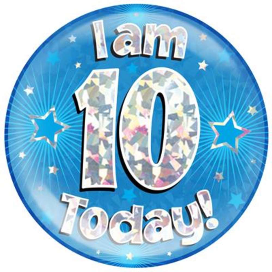 Oaktree Badge 10 Today Blue Jumbo 6