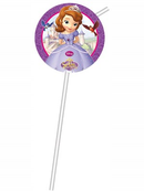 Unique 6 Pack Flexi Straws Sofia The First