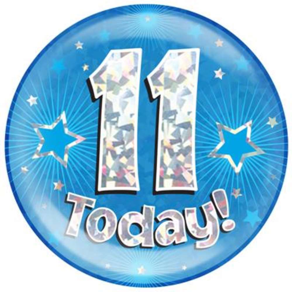 Oaktree Badge 11 Today Blue Jumbo 6