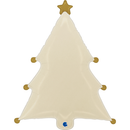 Grabo Foil Balloon Christmas Tree Cream 27"