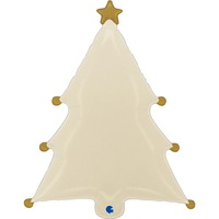 Grabo Foil Balloon Christmas Tree Cream 27"