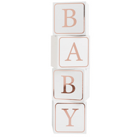 Giant Baby Blocks Rose Gold