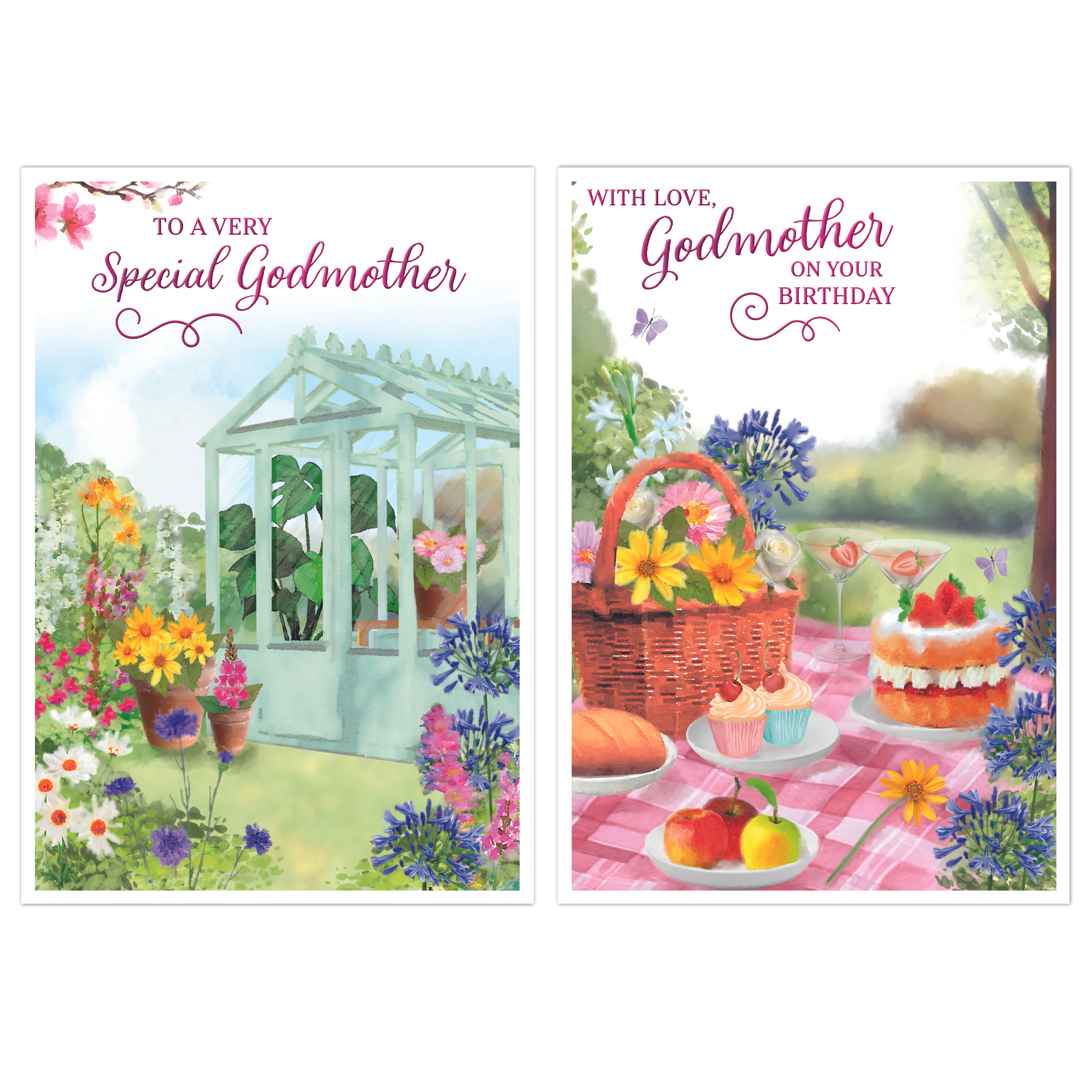 Poppyhill 12 Pack Cards C50 Birthday Godmother