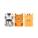 Unique 3 Pack Treat Bags Safari Animals