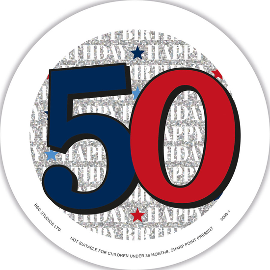 Big Badges Age 50 Male 6pk