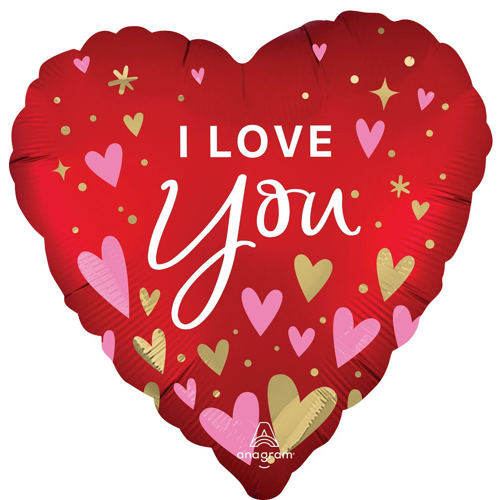 Anagram I Love You Heartfelt 18" Foil Balloon