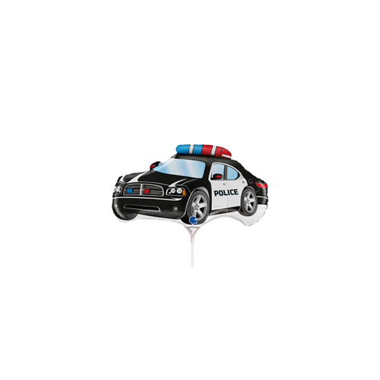 Police Car 14" Mini Shape Foil Balloon