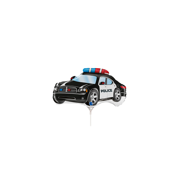 Police Car 14" Mini Shape Foil Balloon