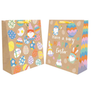 Tallon 12 Pack Gift Bag Easter Kraft Large