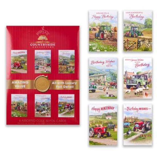 Poppyhill C50 Birthday Open 6x12pk
