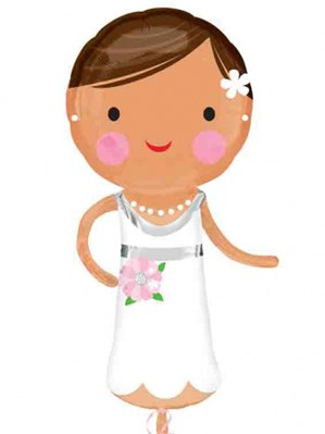 Anagram Lovely Bride 40" Foil Balloon