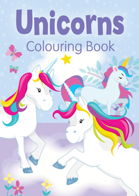 Colouring Book Unicorns Purple