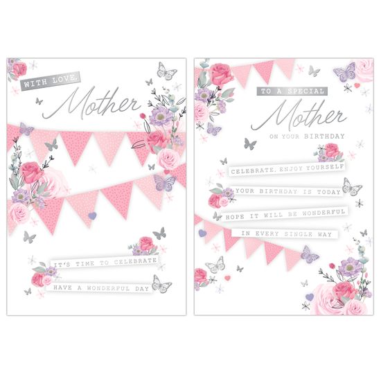 Poppyhill 12 Pack Cards C50 Birthday Mother