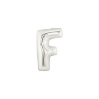 Oaktree Foil Balloon Silver 7" Letter F