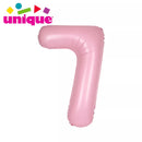 Unique Foil Balloon Matte Pink 34" Number 7