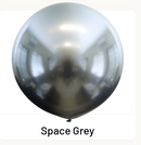 Kalisan Mirror Space Grey 24" Latex Balloons 2pk